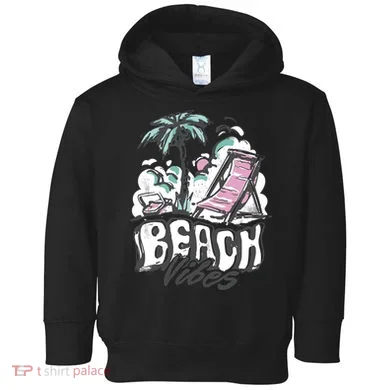 Beach Vibes Summer Toddler Hoodie