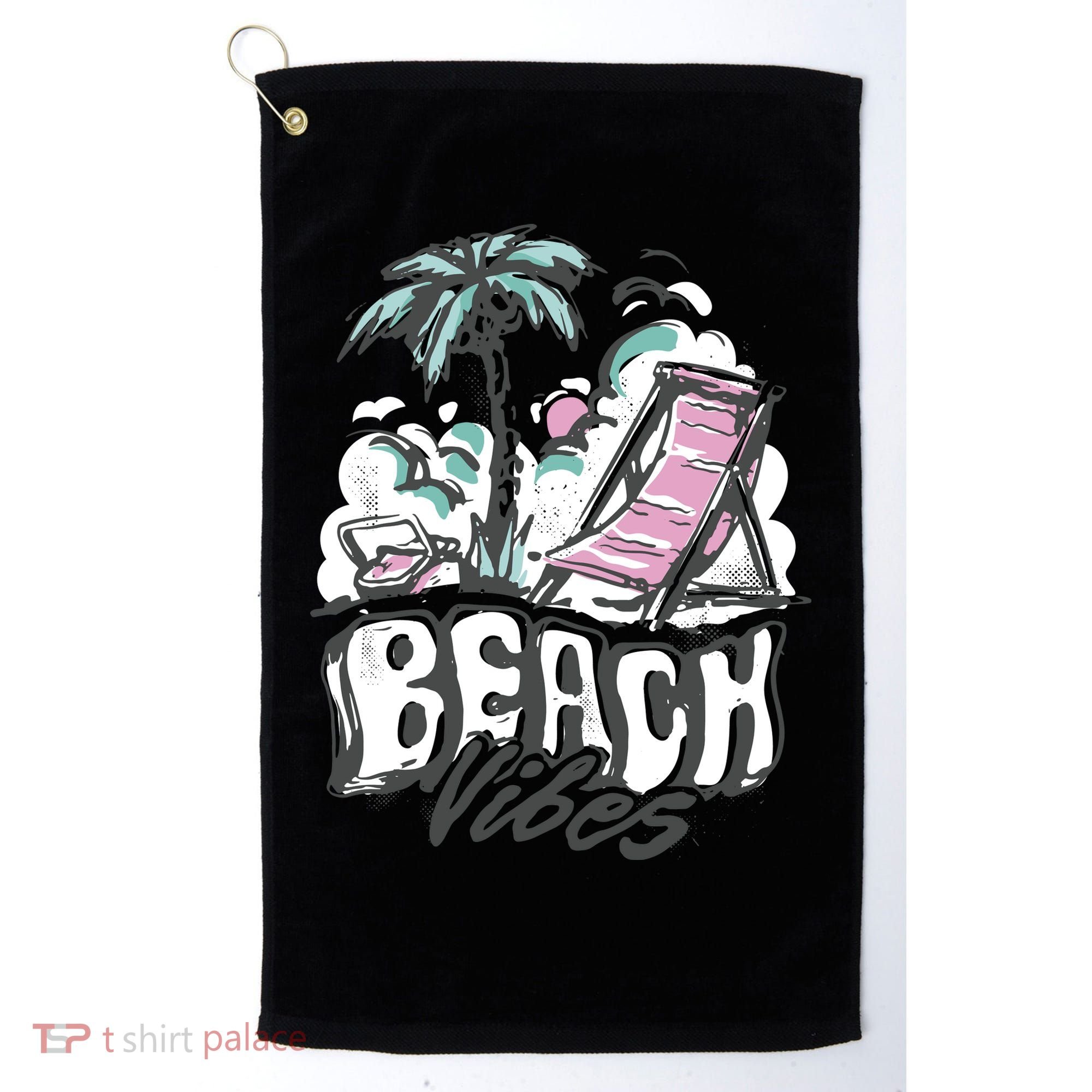 Beach Vibes Summer Golf Towel
