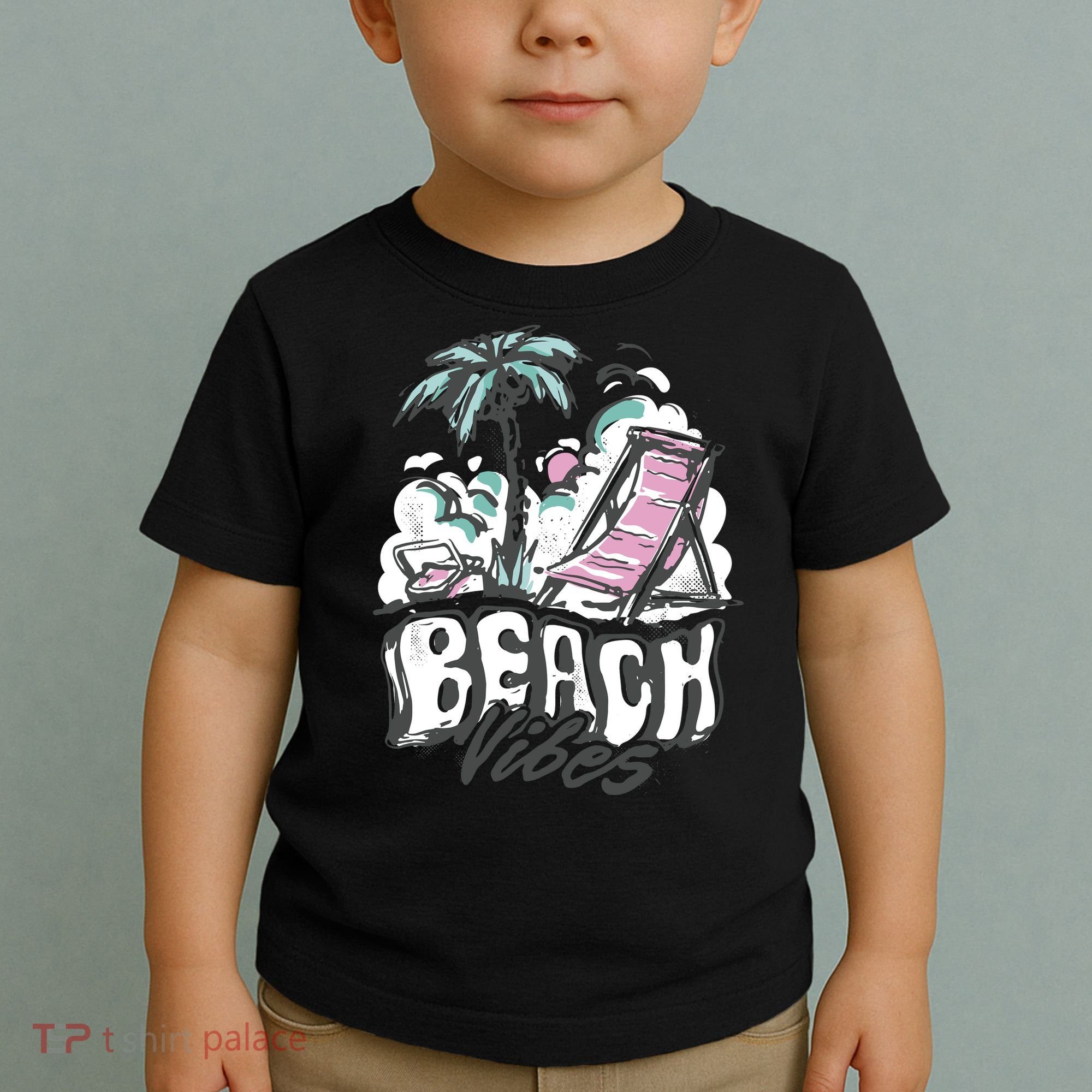 Beach Vibes Summer Toddler T-Shirt