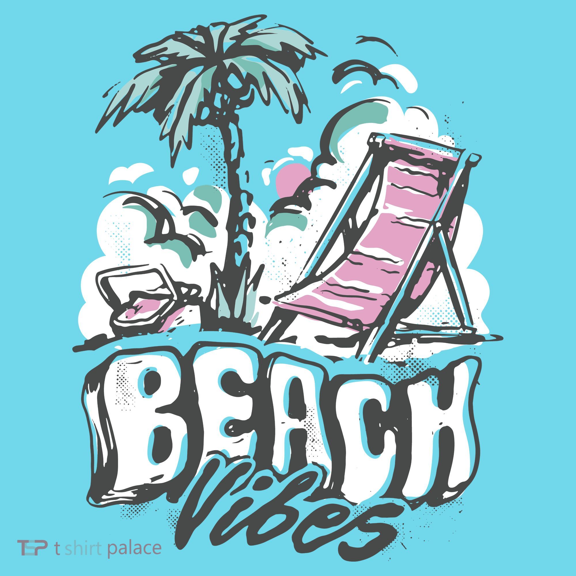 Beach Vibes Summer Long Sleeve Shirt