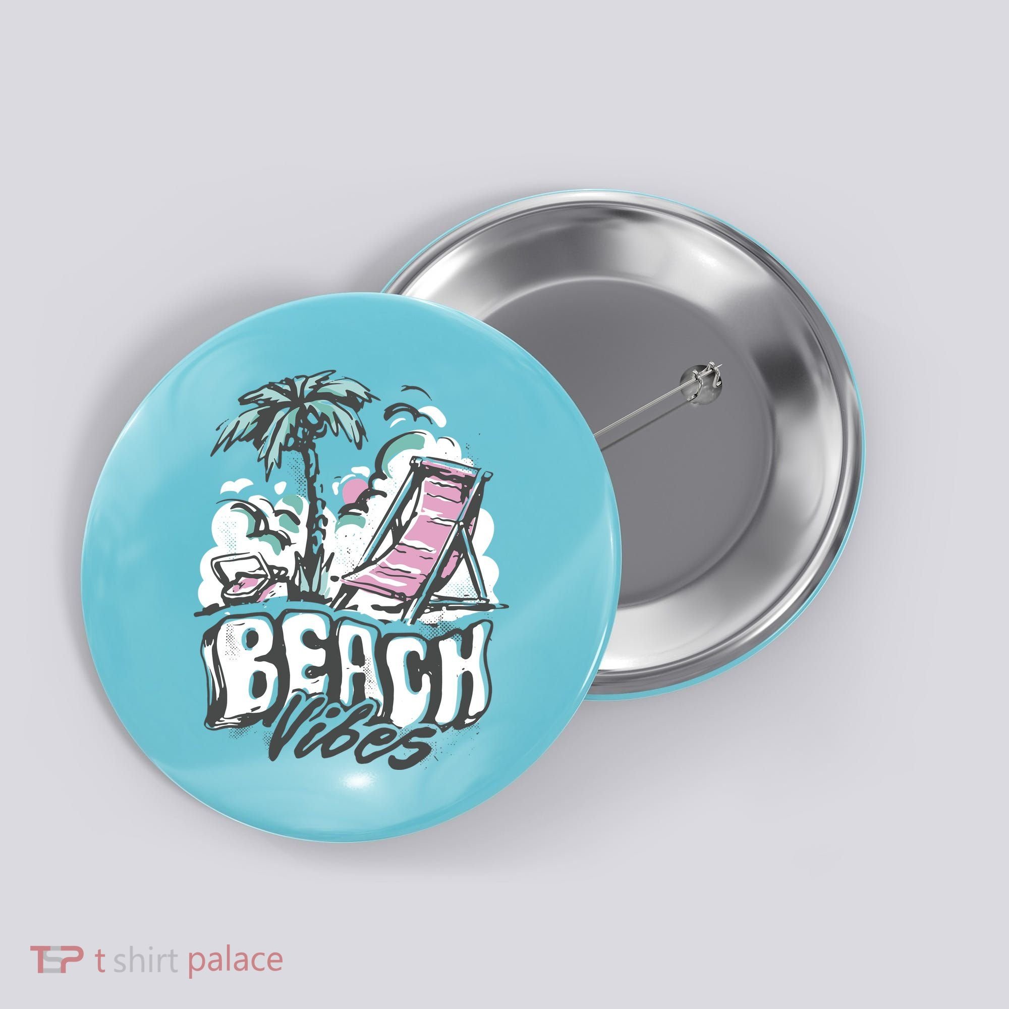 Beach Vibes Summer Button