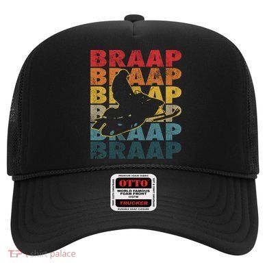 Braaap Vintage Snowmobile Snow Sled Rider Snowmobiling Gift Hat