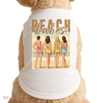 Beach Vibes Summer Holiday Funny Vacation Doggie Tank