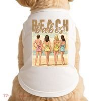 Beach Vibes Summer Holiday Funny Vacation Doggie Tank thumb 0