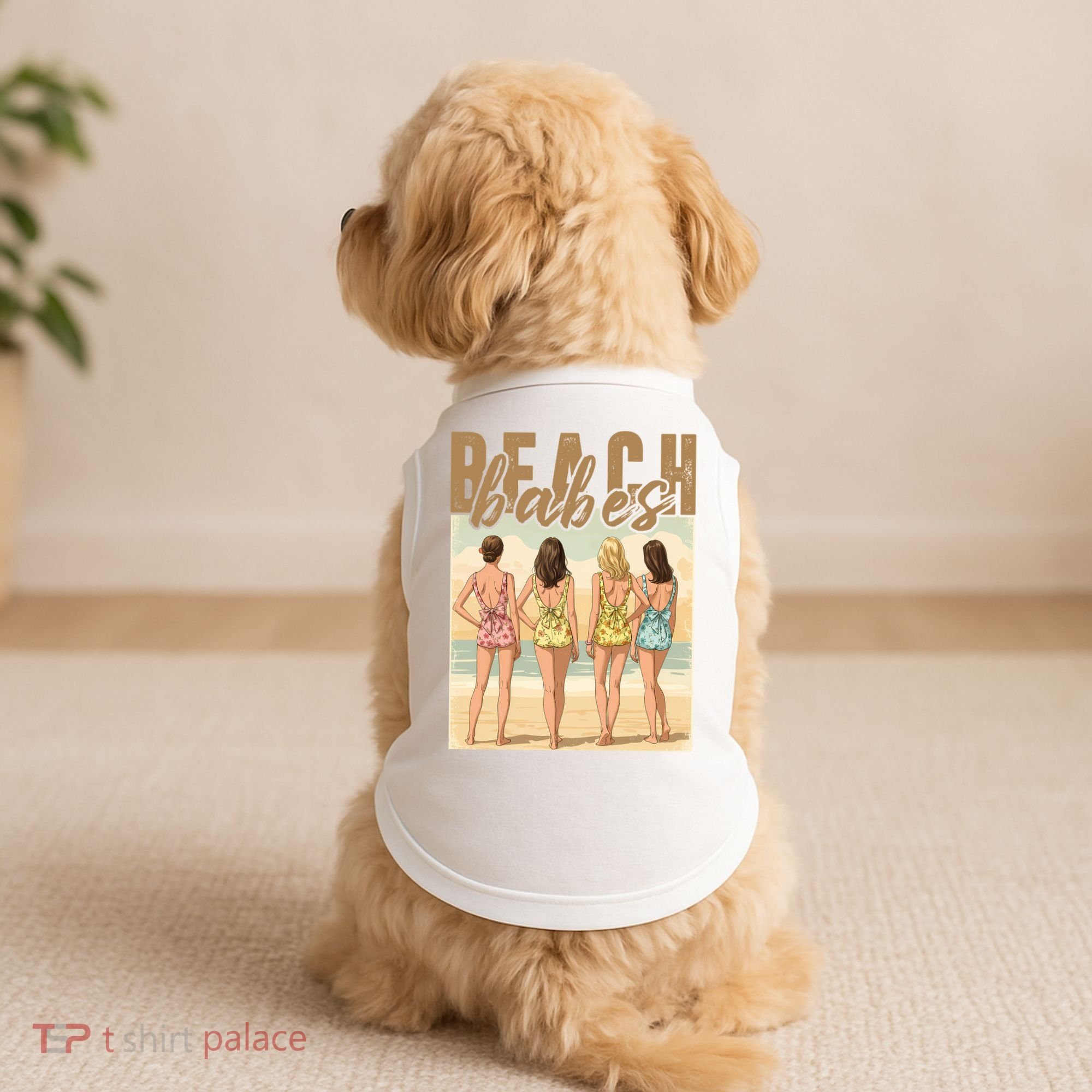 Beach Vibes Summer Holiday Funny Vacation Doggie Tank