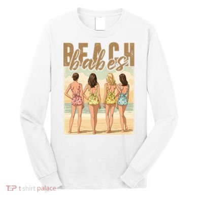 Beach Vibes Summer Holiday Funny Vacation Long Sleeve Shirt