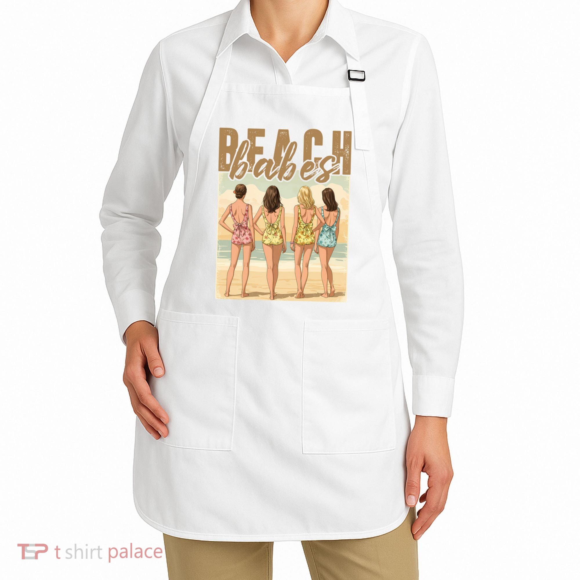 Beach Vibes Summer Holiday Funny Vacation Apron