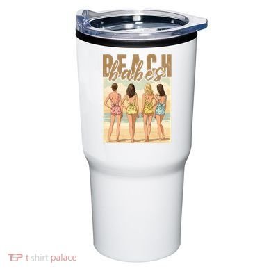 Beach Vibes Summer Holiday Funny Vacation Tumbler