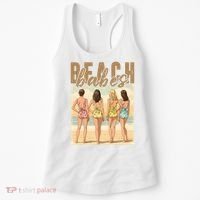 Beach Vibes Summer Holiday Funny Vacation Women's Tank Top thumb 0