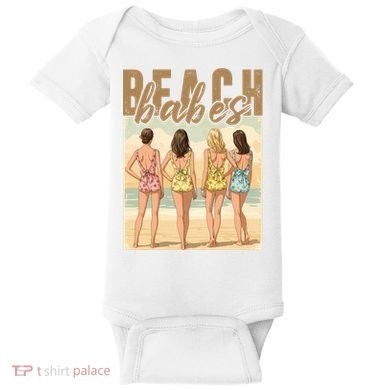 Beach Vibes Summer Holiday Funny Vacation Baby Bodysuit