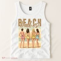 Beach Vibes Summer Holiday Funny Vacation Tank Top thumb 2