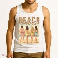 Beach Vibes Summer Holiday Funny Vacation Tank Top thumb 3