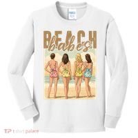 Beach Vibes Summer Holiday Funny Vacation Kids Long Sleeve Shirt thumb 0