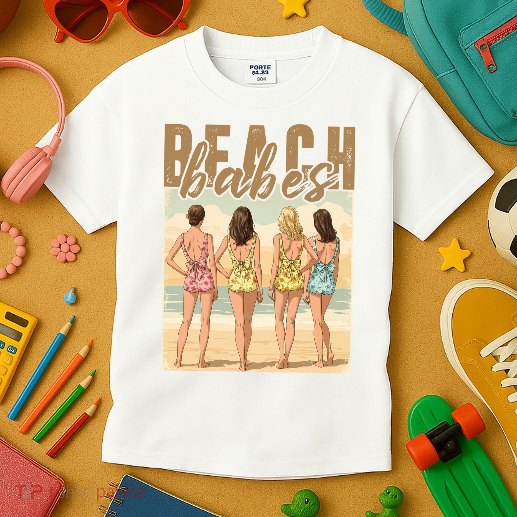 Beach Vibes Summer Holiday Funny Vacation Kids T-Shirt