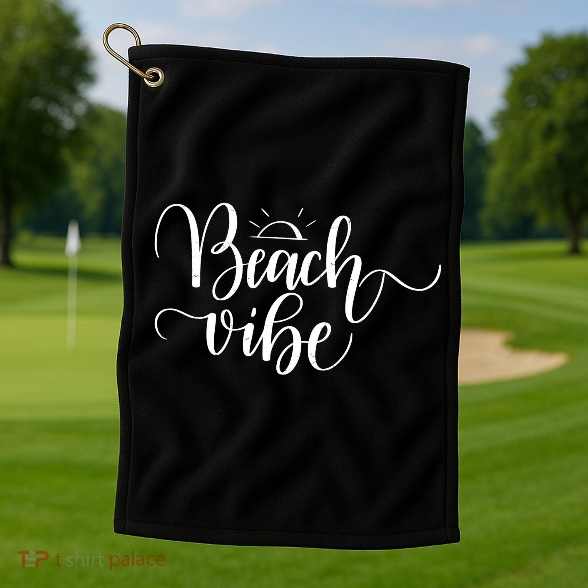 Beach Vibe Summer Fun Golf Towel