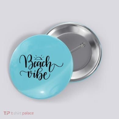 Beach Vibe Summer Fun Button