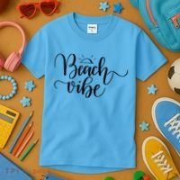 Beach Vibe Summer Fun Kids T-Shirt thumb 3