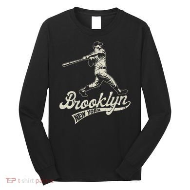 Baseball Vintage Style Brooklyn Long Sleeve Shirt