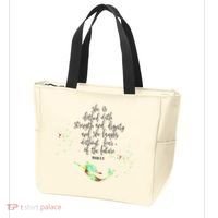 Bible Verse She Is Clothed In Strength And Dignity Mermaid Gift Tote Bag thumb 3