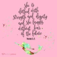 Bible Verse She Is Clothed In Strength And Dignity Mermaid Gift Coaster thumb 2