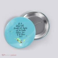 Bible Verse She Is Clothed In Strength And Dignity Mermaid Gift Button thumb 0