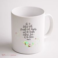 Bible Verse She Is Clothed In Strength And Dignity Mermaid Gift Coffee Mug thumb 1