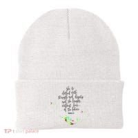 Bible Verse She Is Clothed In Strength And Dignity Mermaid Gift Beanie thumb 0