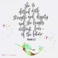 Bible Verse She Is Clothed In Strength And Dignity Mermaid Gift Women's Hoodie thumb 2