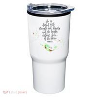 Bible Verse She Is Clothed In Strength And Dignity Mermaid Gift Tumbler thumb 0