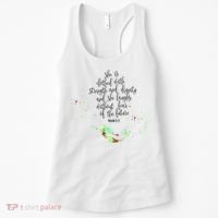 Bible Verse She Is Clothed In Strength And Dignity Mermaid Gift Women's Tank Top thumb 0