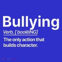 Bullying Verb The Only Action That Builds Character Mousepad thumb 1