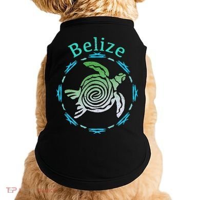 Belize Vintage Tribal Turtle Gift Doggie Tank