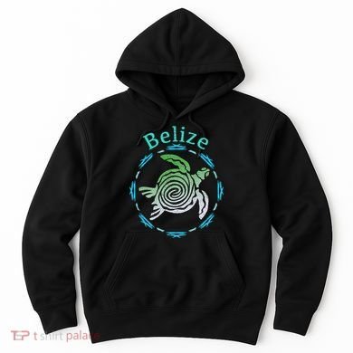 Belize Vintage Tribal Turtle Gift Hoodie