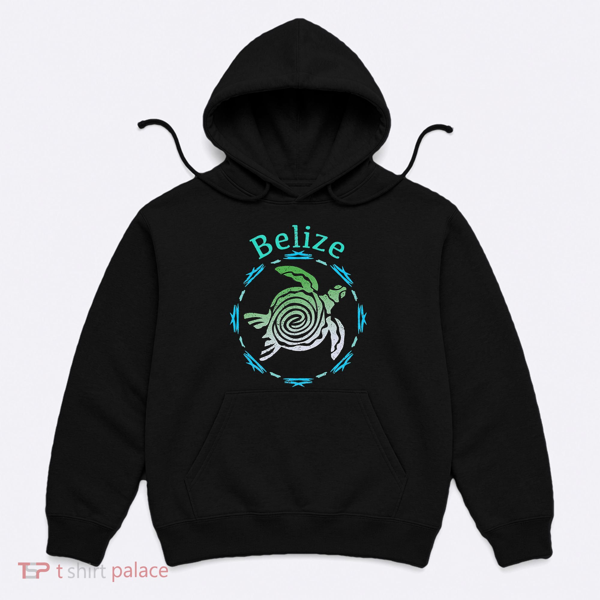 Belize Vintage Tribal Turtle Gift Hoodie