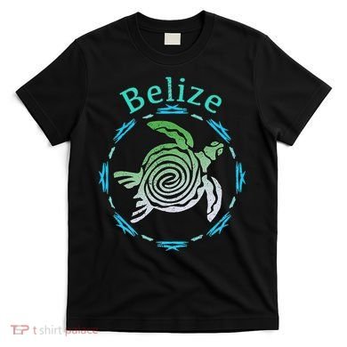 Belize Vintage Tribal Turtle Gift T-Shirt