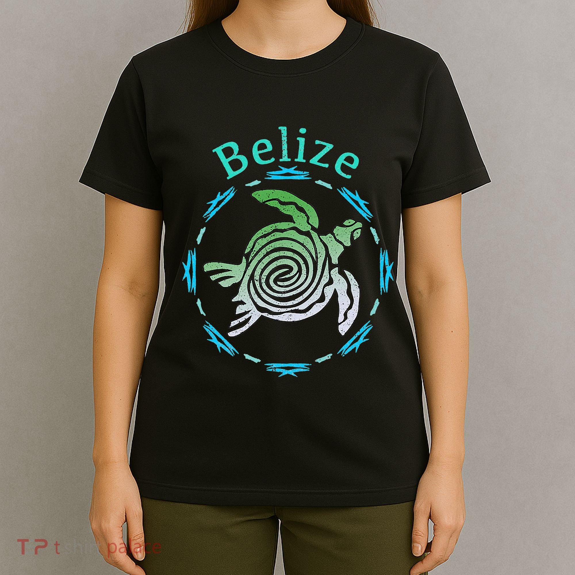 Belize Vintage Tribal Turtle Gift T-Shirt