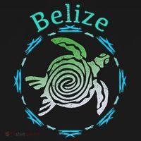 Belize Vintage Tribal Turtle Gift T-Shirt thumb 7