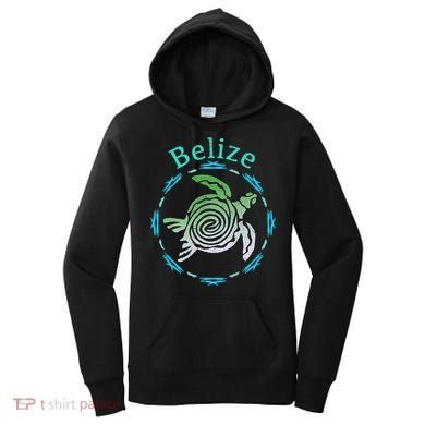 Belize Vintage Tribal Turtle Gift Women's Hoodie