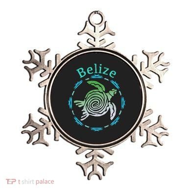 Belize Vintage Tribal Turtle Gift Ornament