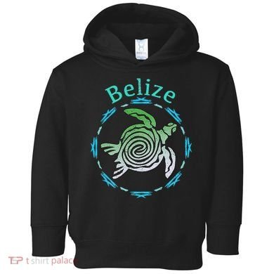 Belize Vintage Tribal Turtle Gift Toddler Hoodie