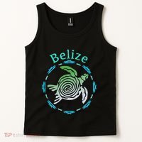 Belize Vintage Tribal Turtle Gift Tank Top thumb 2