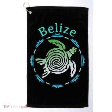 Belize Vintage Tribal Turtle Gift Golf Towel