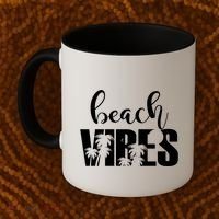 Beach Vibes Tropical Vacation Coffee Mug thumb 2