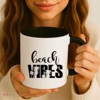 Beach Vibes Tropical Vacation Coffee Mug thumb 3