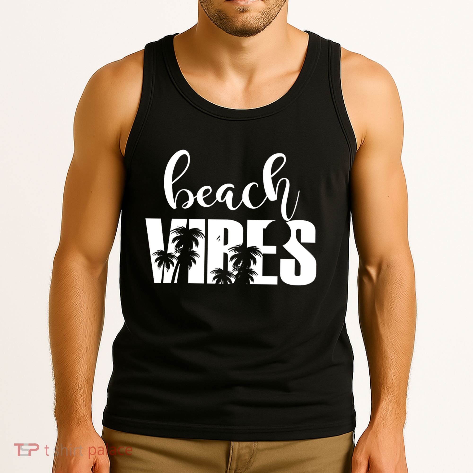 Beach Vibes Tropical Vacation Tank Top
