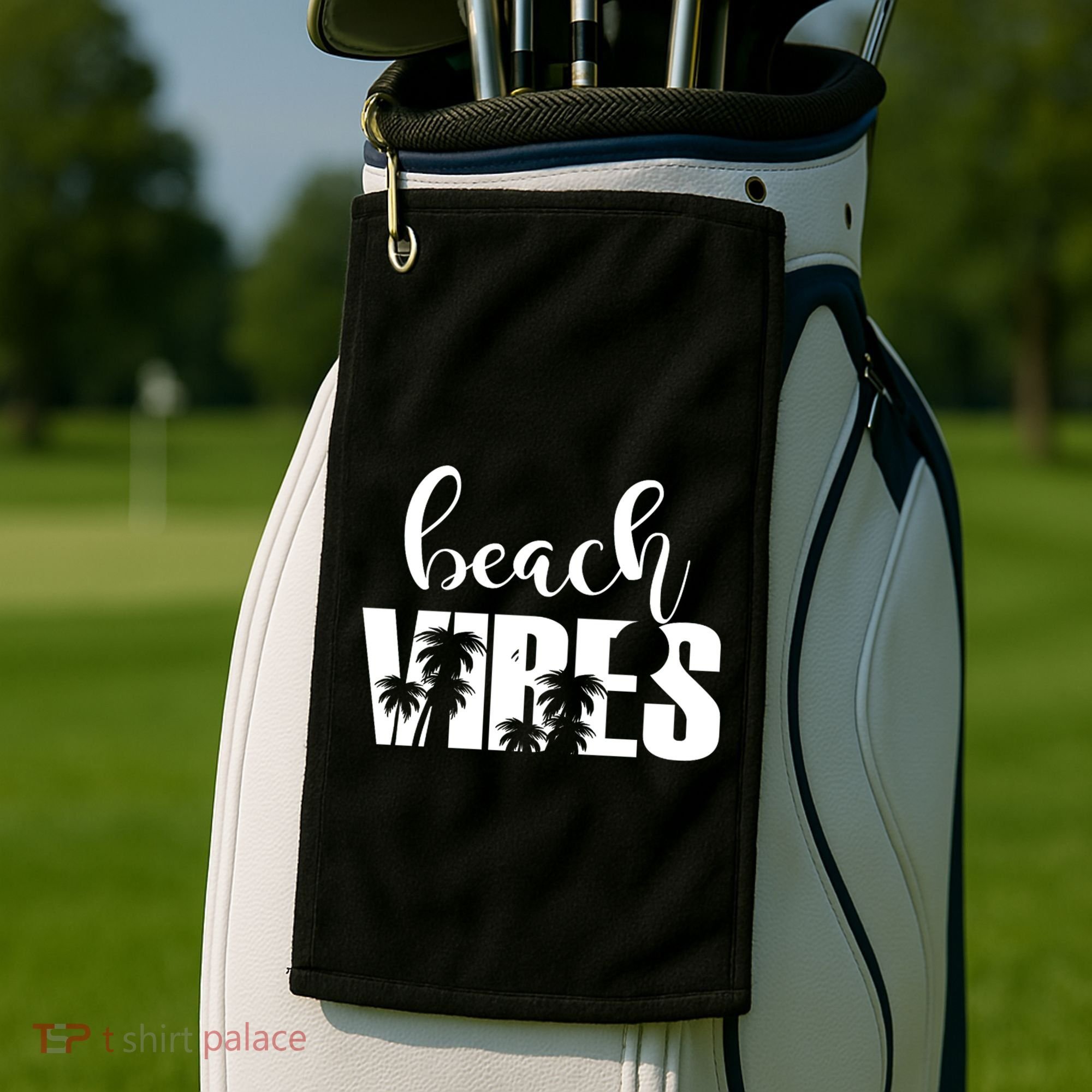 Beach Vibes Tropical Vacation Golf Towel