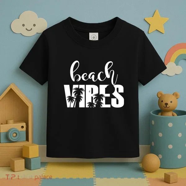 Beach Vibes Tropical Vacation Toddler T-Shirt
