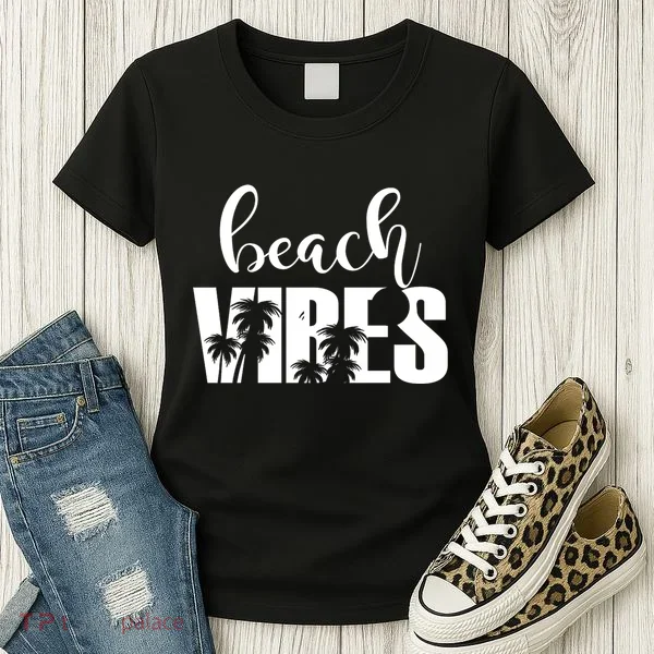 Beach Vibes Tropical Vacation Women's T-Shirt
