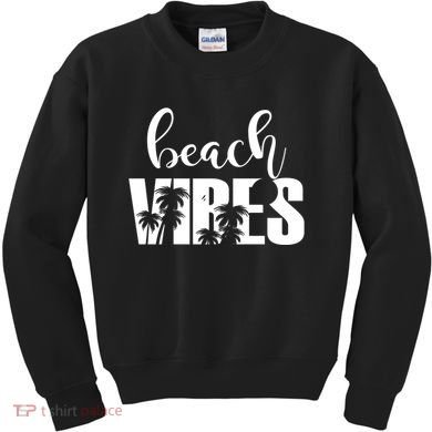Beach Vibes Tropical Vacation Kids Sweatshirt