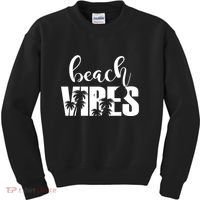 Beach Vibes Tropical Vacation Kids Sweatshirt thumb 0